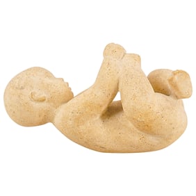 Carved Sandstone Baby Sculpture