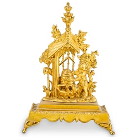 Antique European Gilt Brass Sculpture