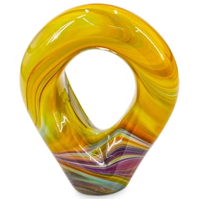 Spinnaker Goldhagen Style Art Glass Sculpture
