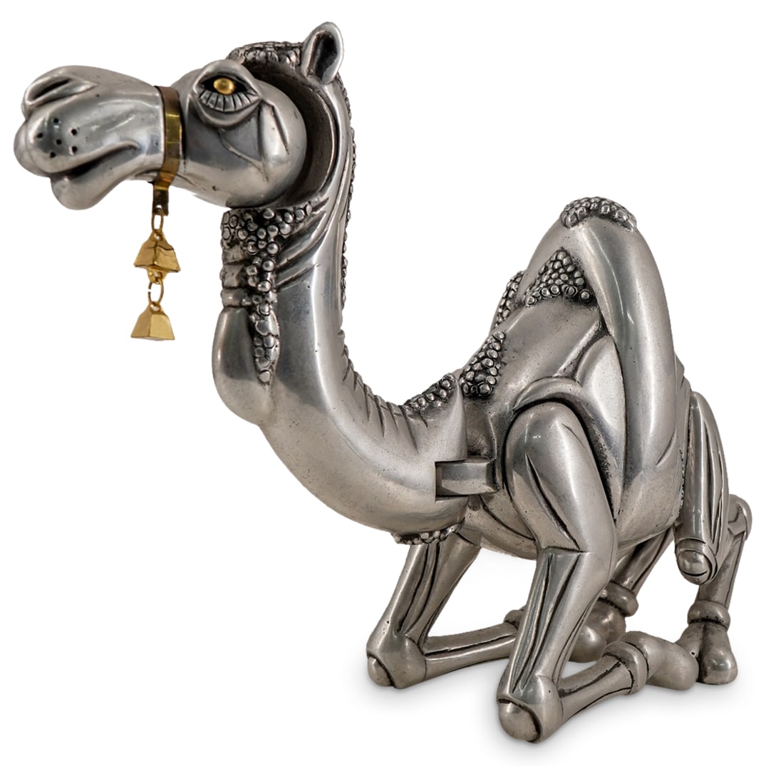 Frank Meisler Limited Edition "Sitting Camel" Metal Sculpture (1 of 7)