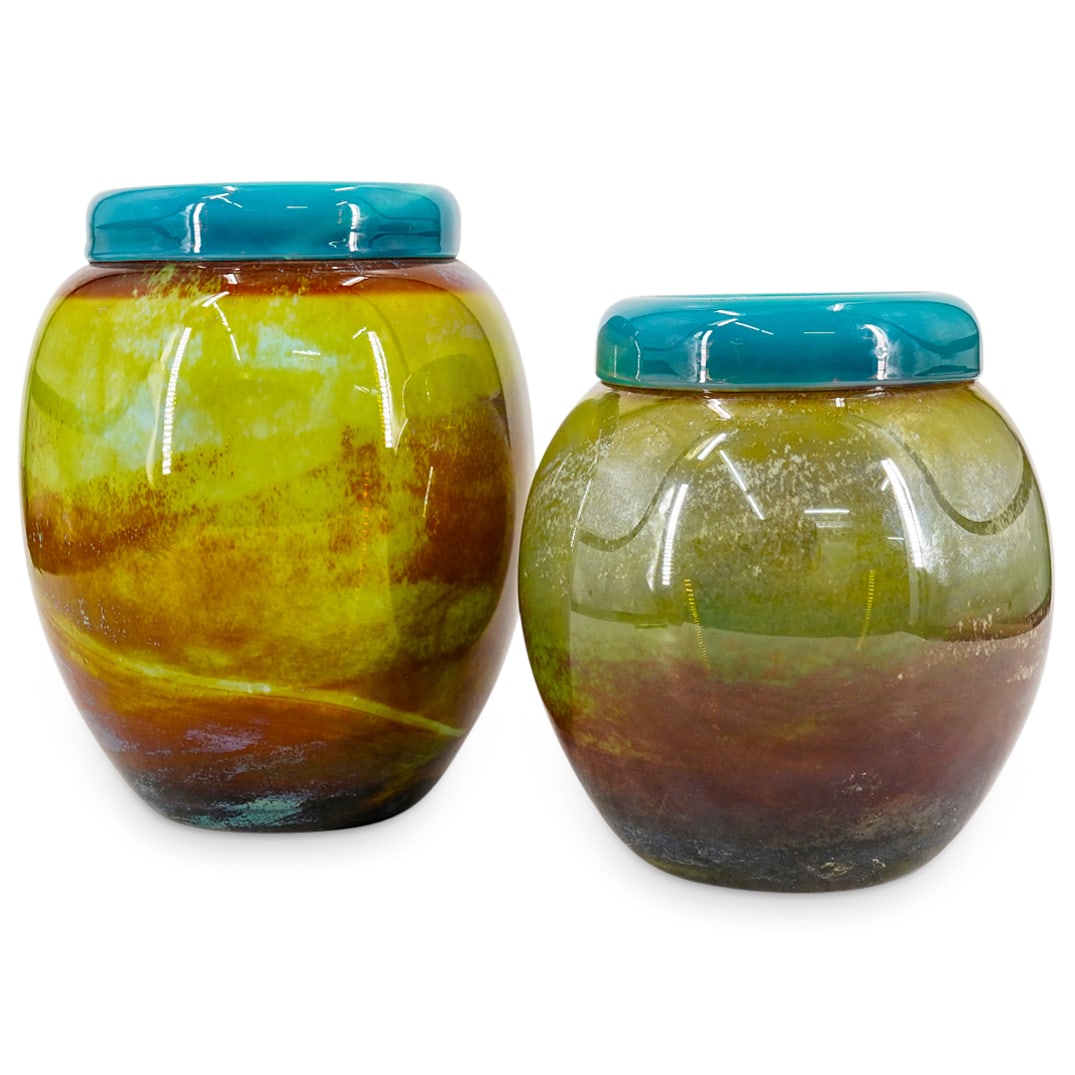 (2) Gino Cenedese Murano Glass Vases (1 of 16)
