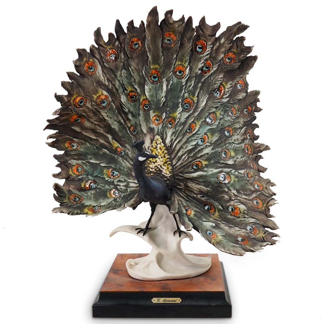 Giuseppe Armani Capodimonte Peacock Sculpture (1 of 7)