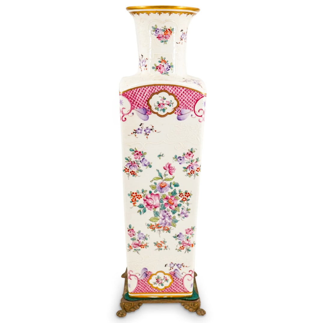 Antique Porcelain De Paris Square Vase (1 of 16)