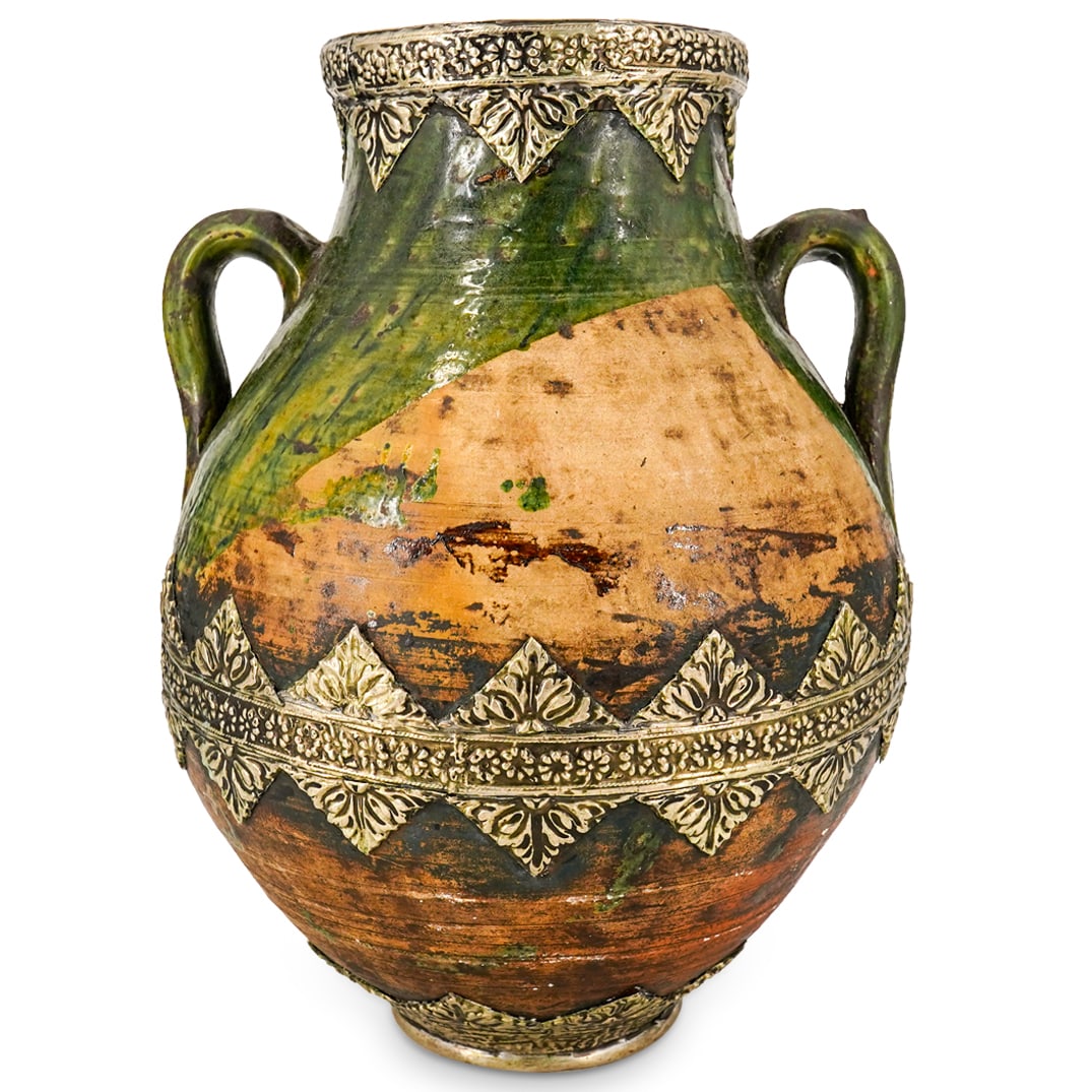Middle Eastern Terracotta Double-Handled Amphora Vase (1 of 16)