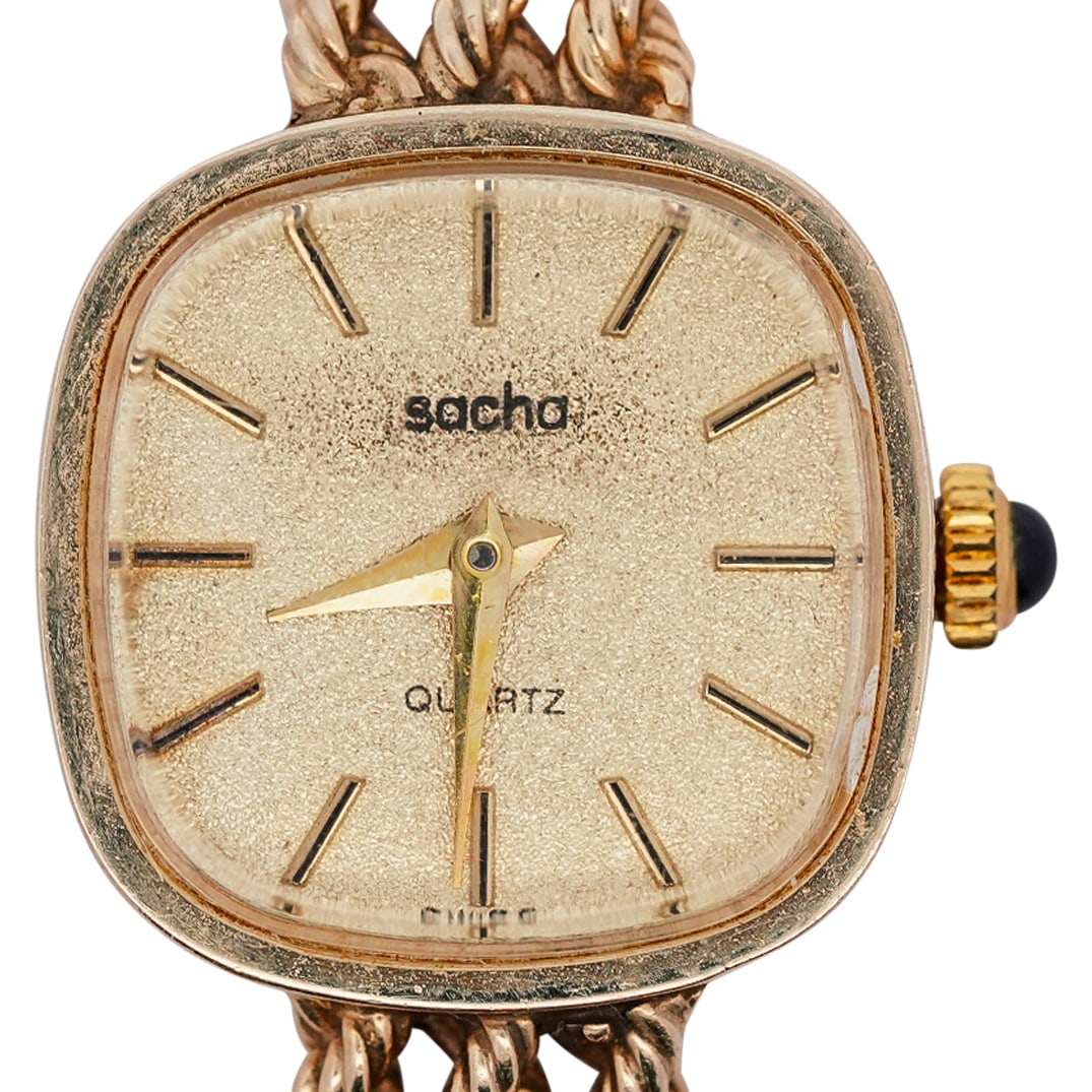 Sacha 14k Gold Quartz Ladies Watch (1 of 7)