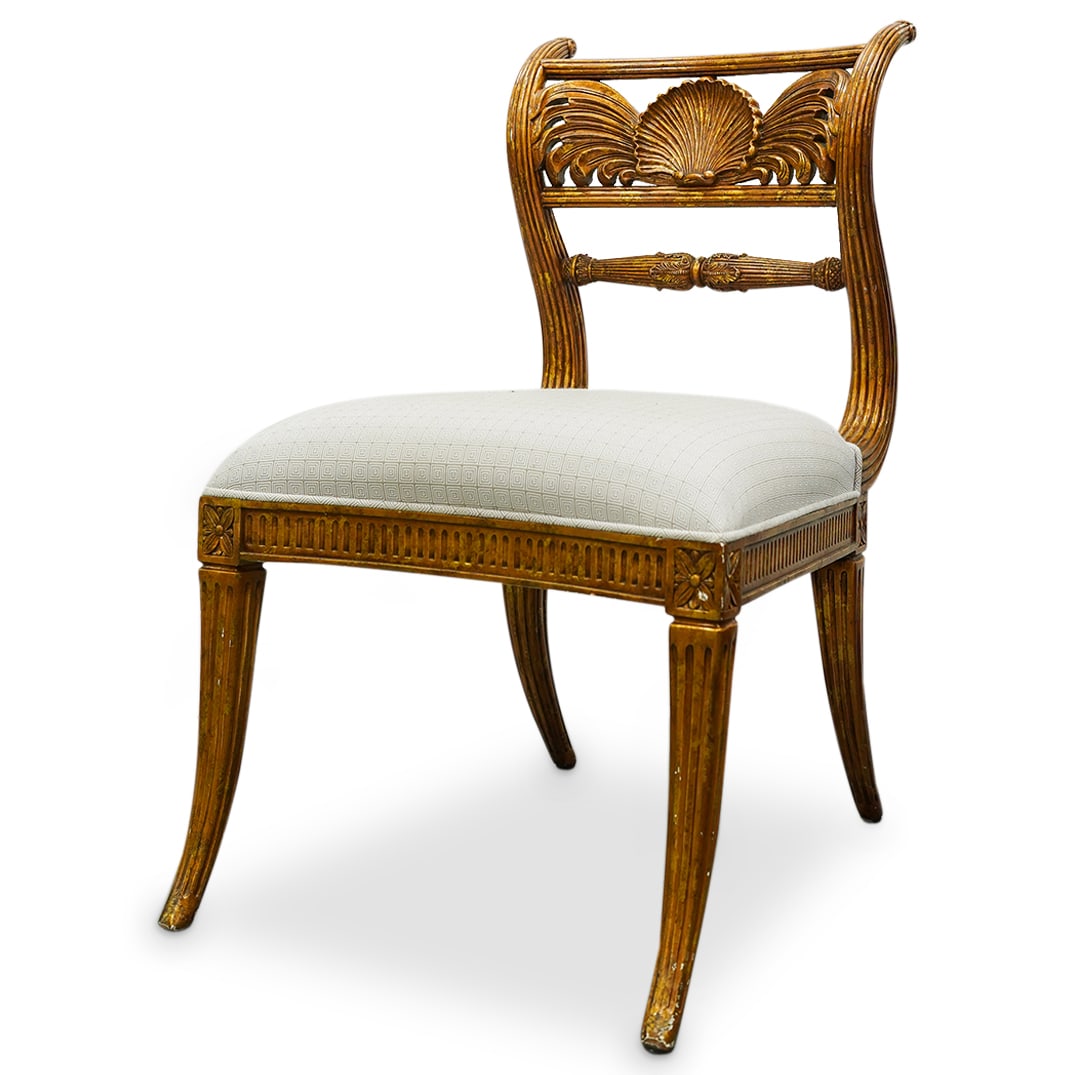 Pair Of Maitland Smith Carved Wood Chairs (1 of 8)