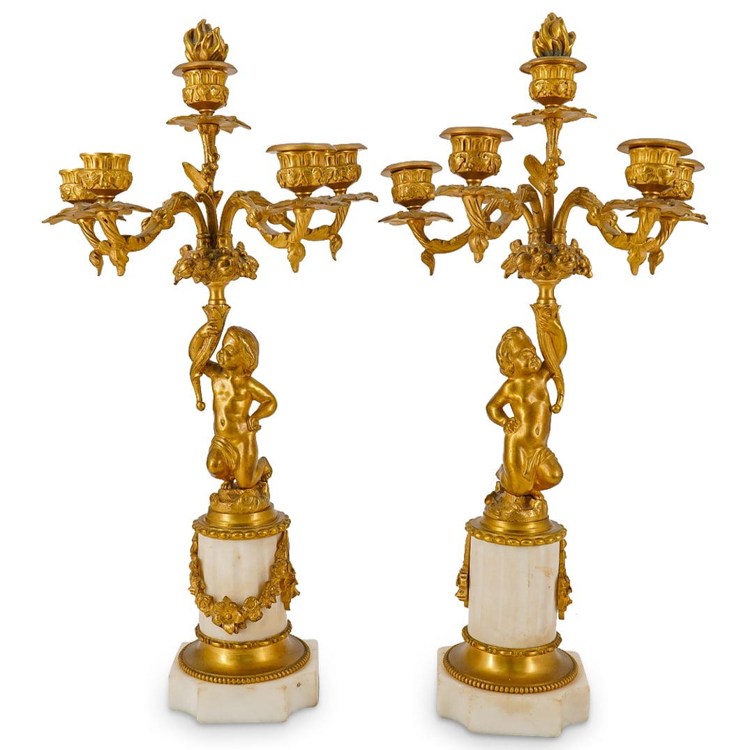 Pair Louis XVI Style Candelabra (1 of 10)