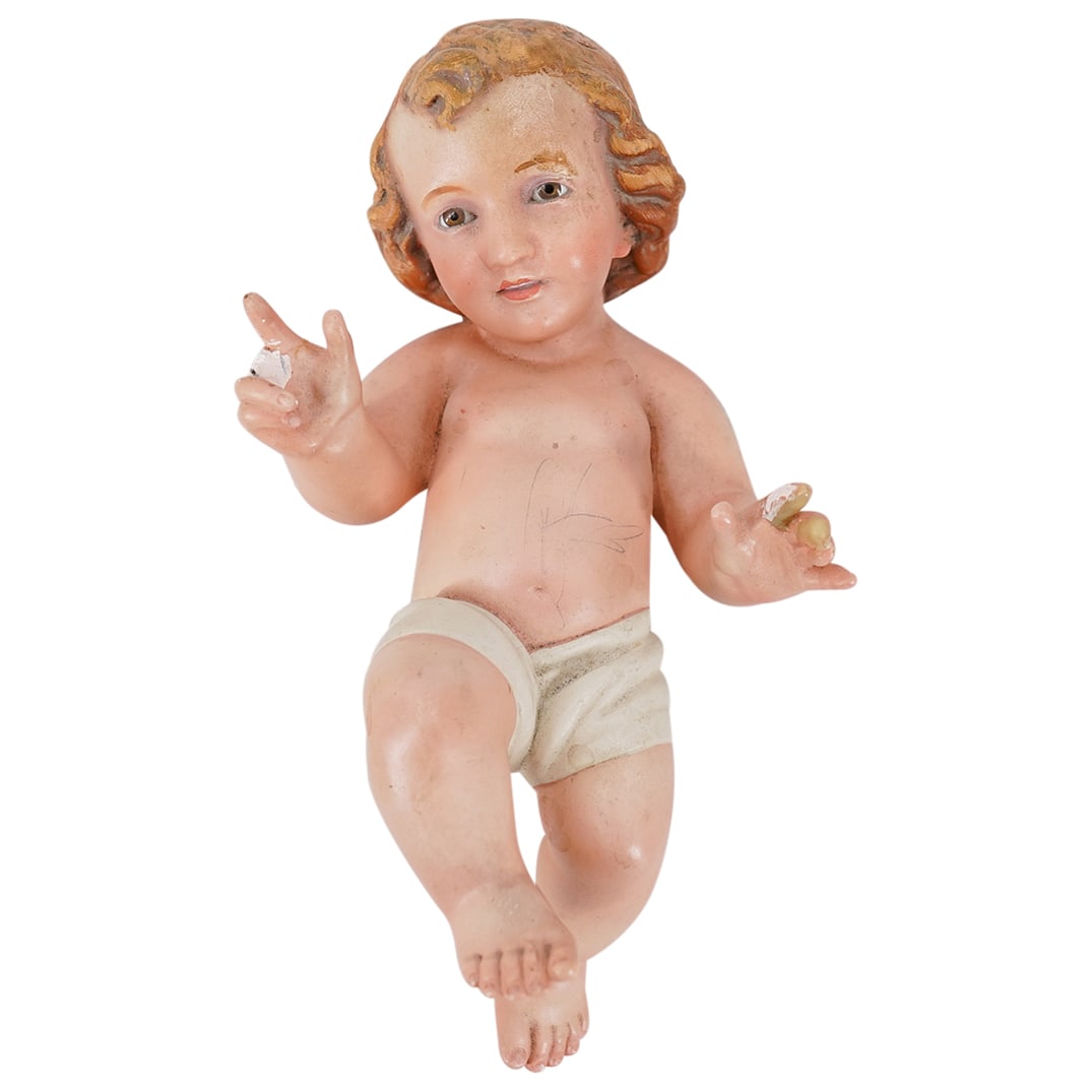 Plaster Baby Jesus Sculpture (1 of 4)