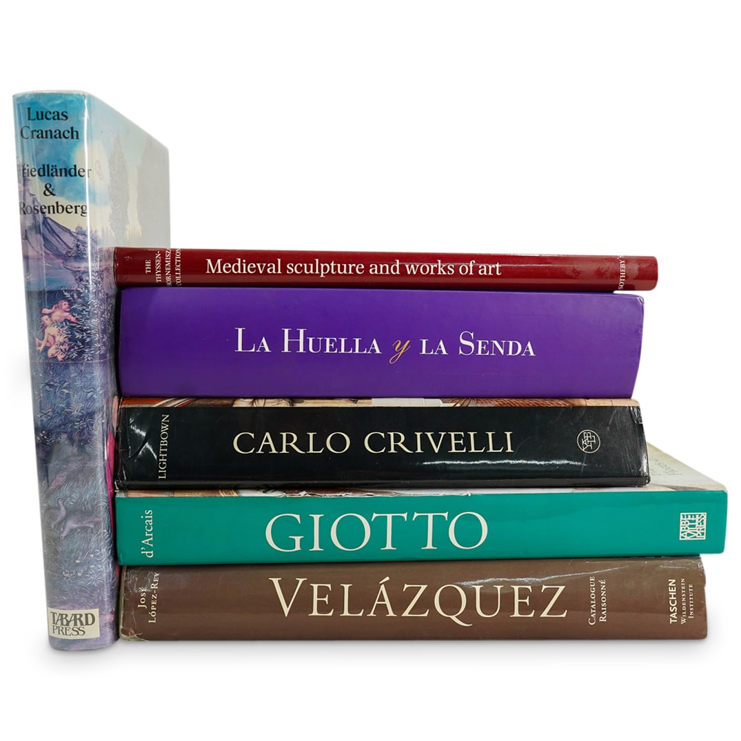 (6) Various Artist Raisonnes: DESCRIPTION: (6) Various Artist Raisonnes. (1) Carlo Crivelli copyright 2004 by Ronald Lightbown, published by Yale University Press, New Haven and London, hardcover with dust jacket, in English, 558