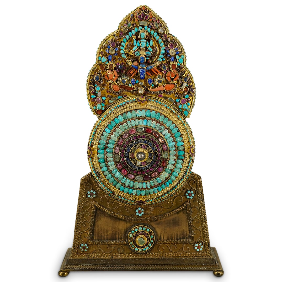 Antique Louis Comfort Tiffany Furnaces Tibetan Crown Ornament (1 of 8)