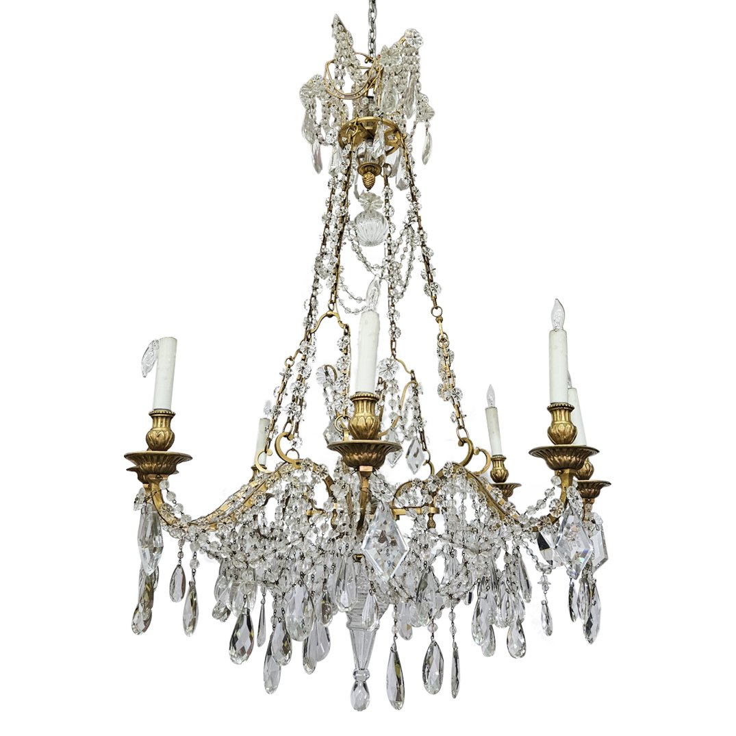 19th C. French Baccarat Crystal & Ormolu Chandelier (1 of 5)
