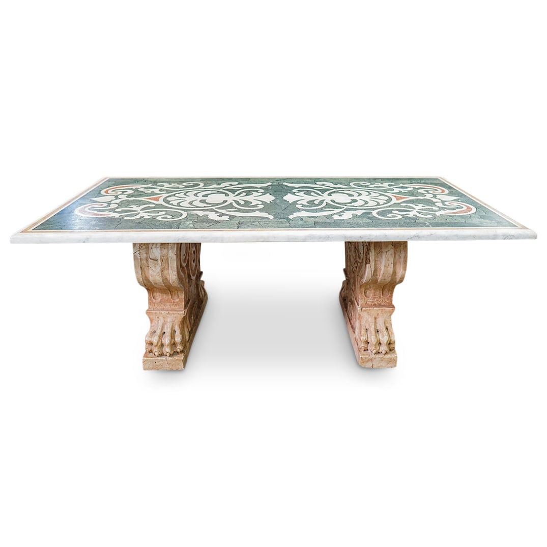 Italian Inlaid Marble Low Table (1 of 13)