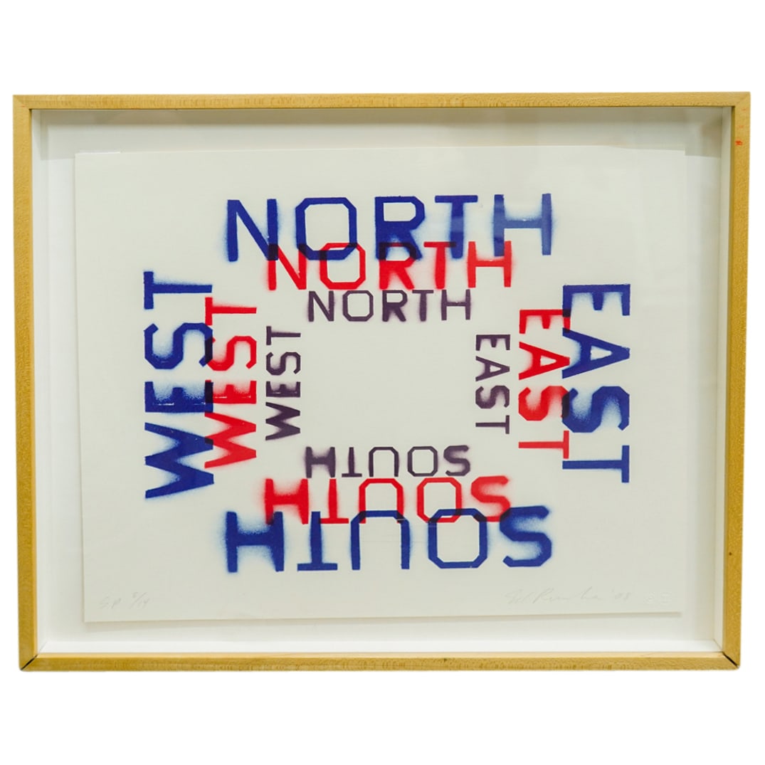 Ed Ruscha (American, B. 1937) "All Points" Special Proof Lithograph (1 of 6)