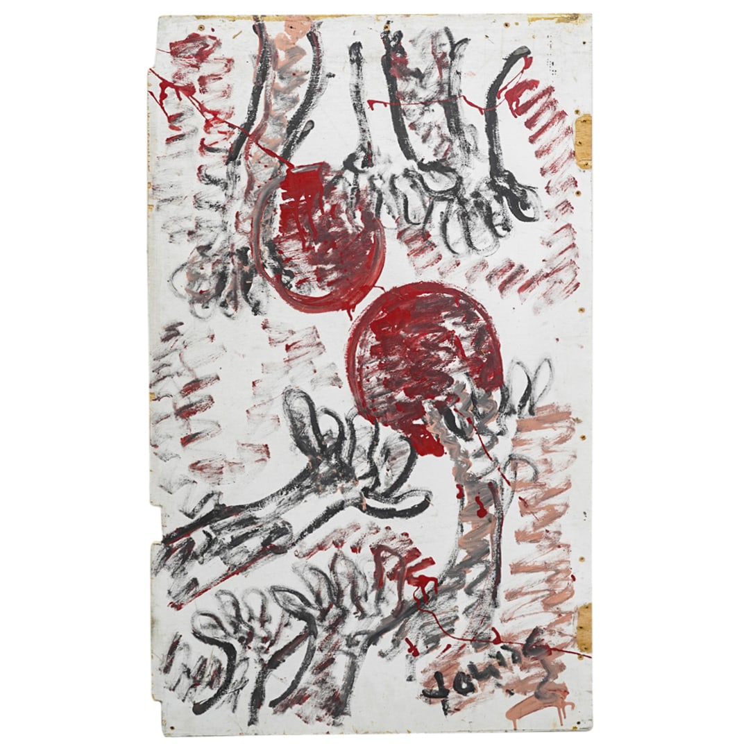 Purvis Young (1943-2010) Mixed Media Painting (1 of 6)