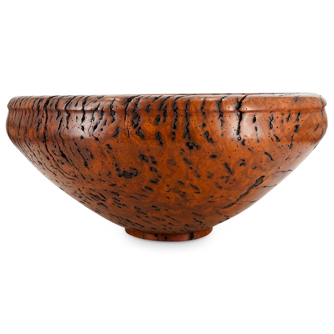 James Hughes (American. b 1918) Large River Red Gum Burl Wood Centerpiece Bowl (1 of 7)