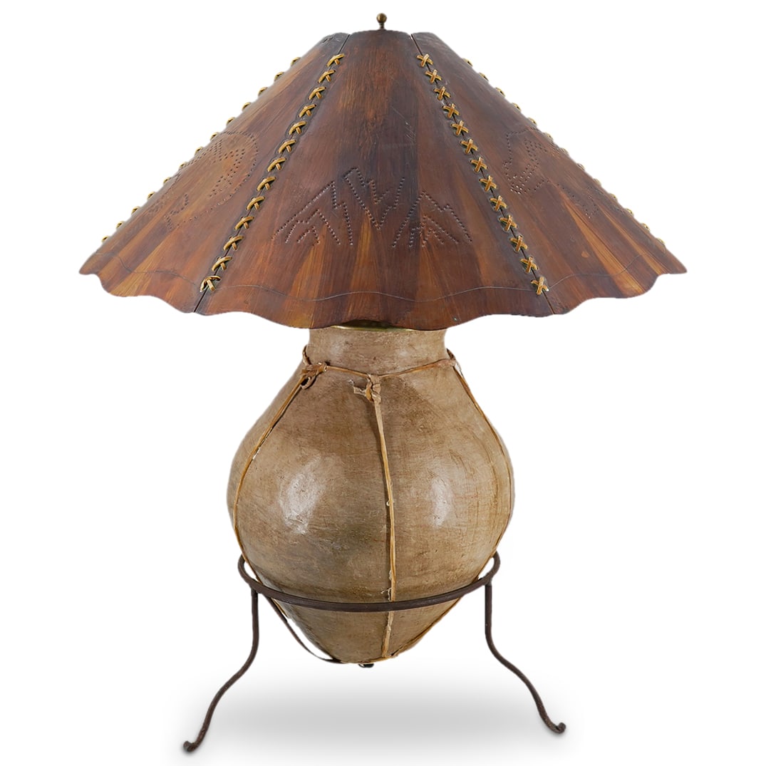 Native American Pottery Copper Works Table Lamp (1 of 15)