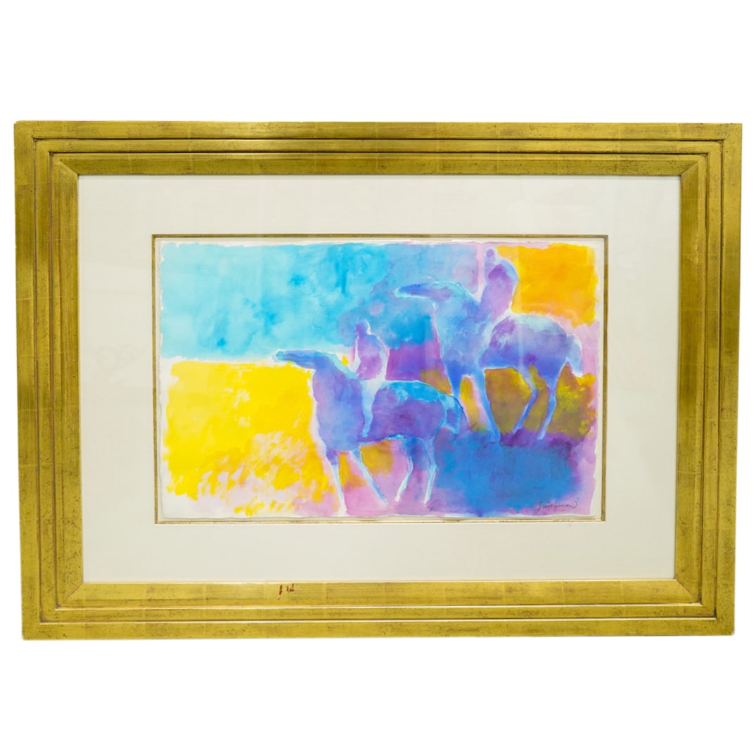 Paul Guiramand (French, 1926-2008) Watercolor (1 of 8)