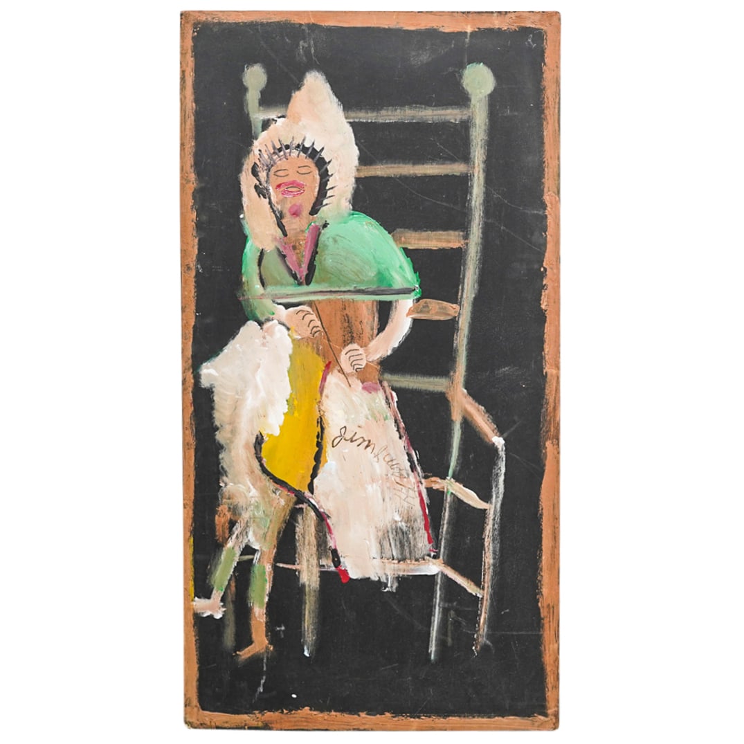 Jimmy Lee Sudduth (American, 1910-2007) Mixed Media On Plywood (1 of 5)