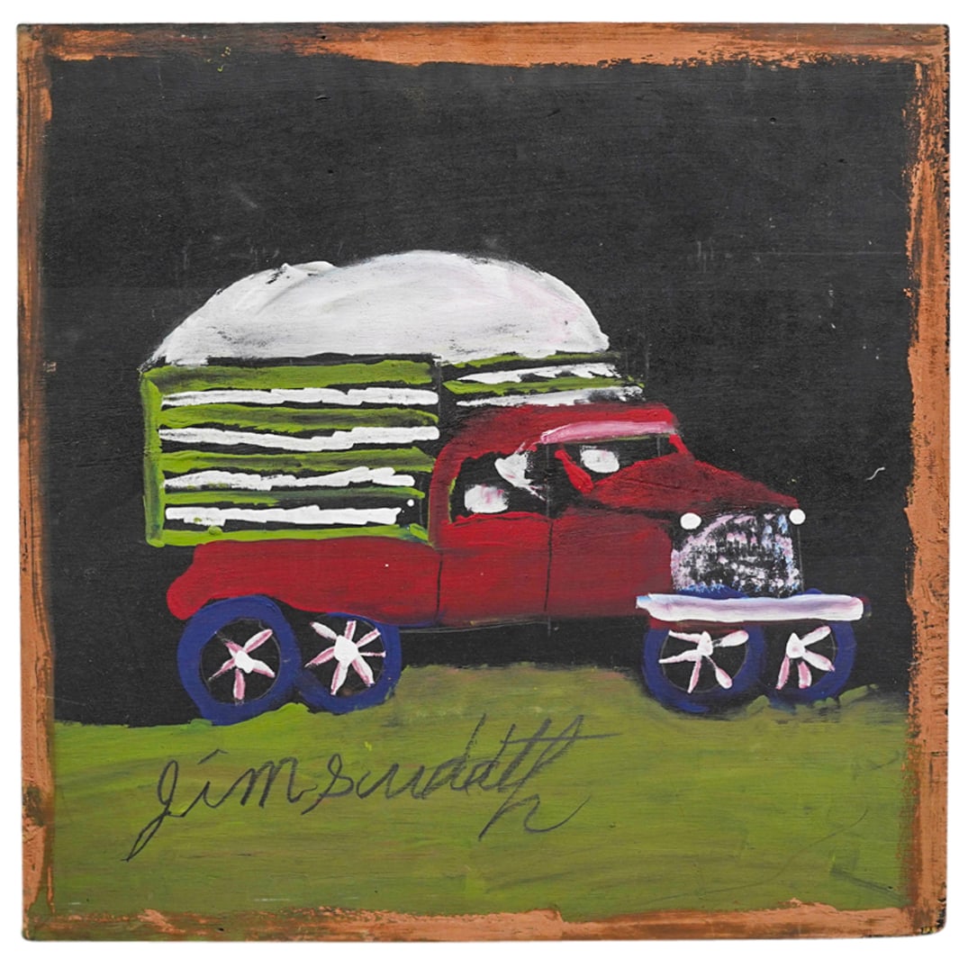 Jimmy Lee Sudduth (American, 1910-2007) Mixed Media On Panel (1 of 5)