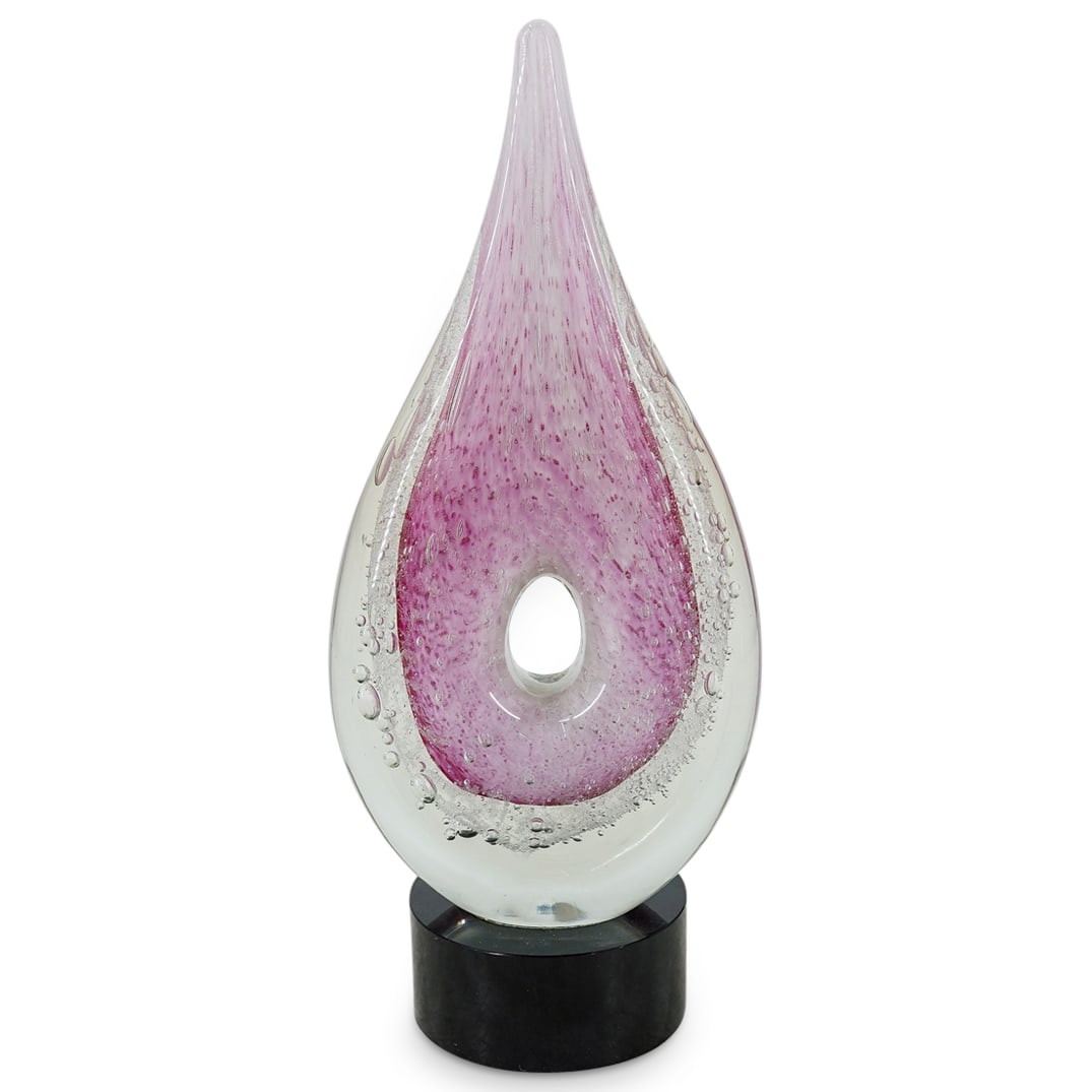 Vetro Eseguito Murano Sommerso Bullicante Art Glass Sculpture (1 of 5)