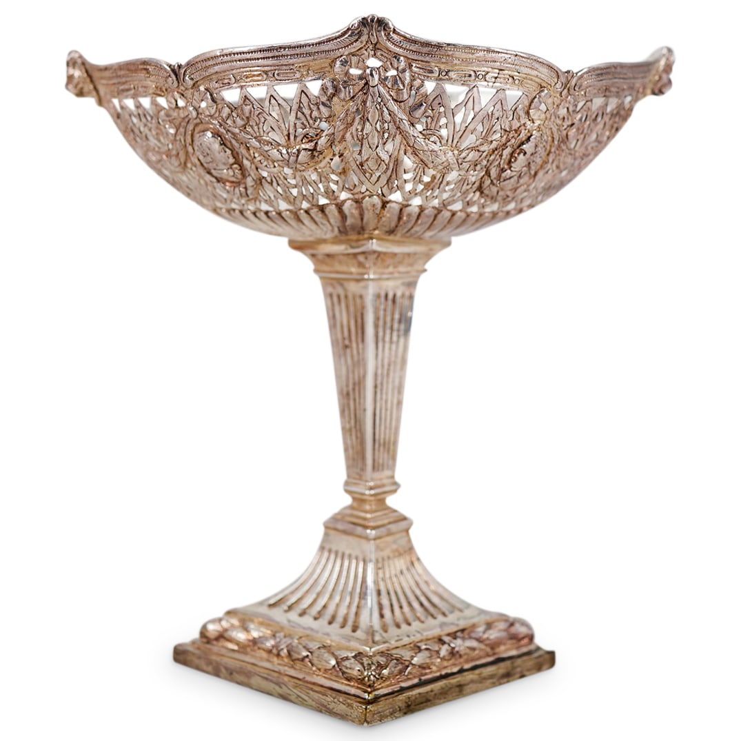 Antique German Hanau 930 Silver B. Neresheimer & Sohne Footed Basket (1 of 6)