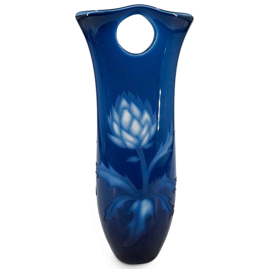 Ann Corcoran & Valerie Surjan Cameo Glass Vase (1 of 7)