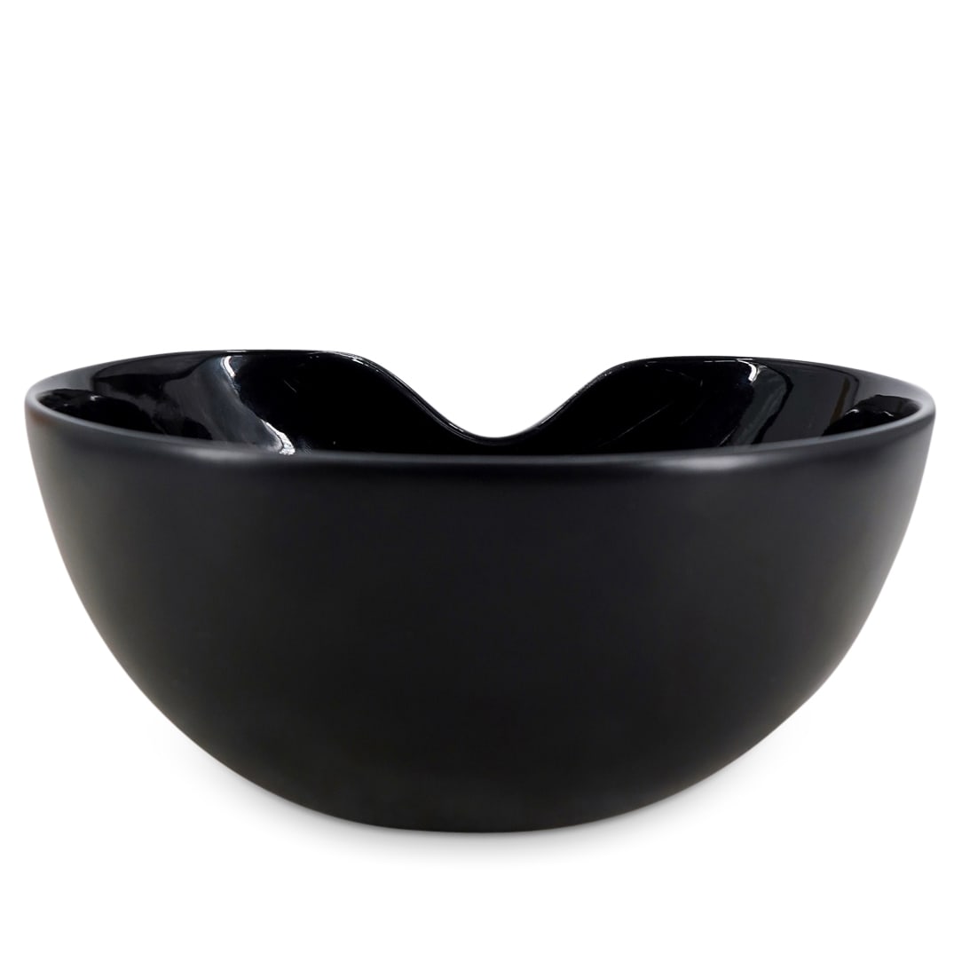 Tiffany & Co. Elsa Peretti Thumbprint Black Ceramic Bowl (1 of 5)
