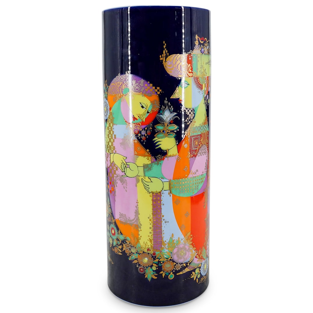 Large Bjorn Wiinblad For Rosenthal "Arabian Nights" Porcelain Vase (1 of 8)