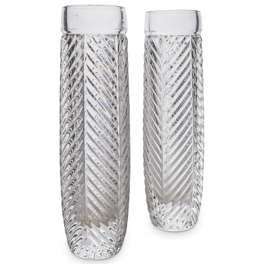 Pair of Ralph Lauren Cut Lead Crystal Bud Vases (1 of 6)
