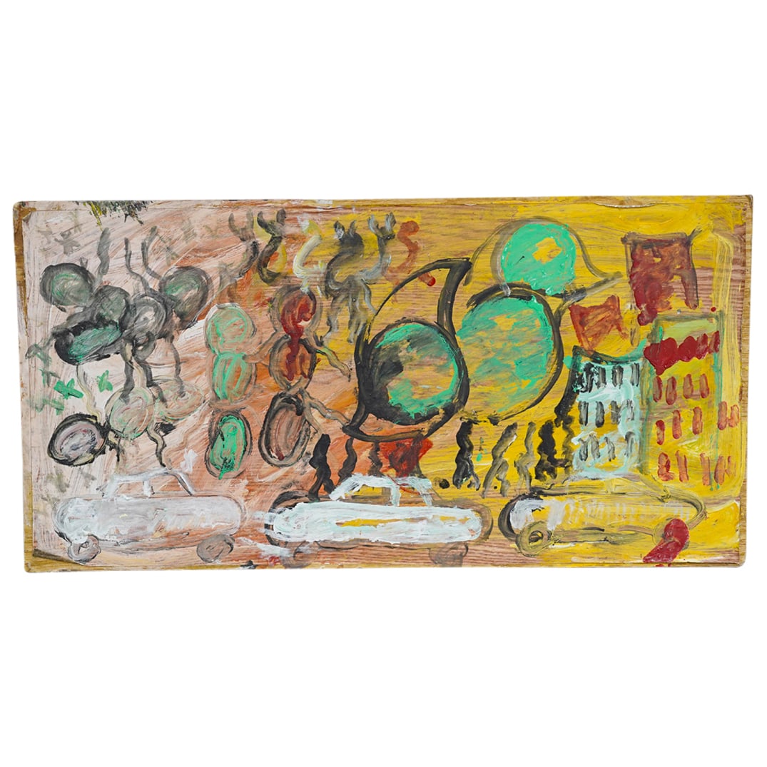 Purvis Young (American, 1943-2010) Mixed Media Painting (1 of 5)