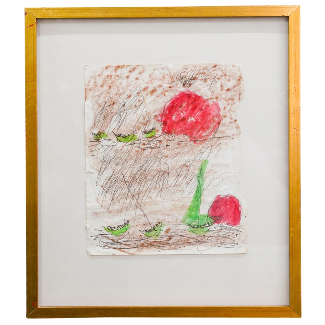 Purvis Young (American, 1943-2010) Mixed Media On Paper (1 of 3)