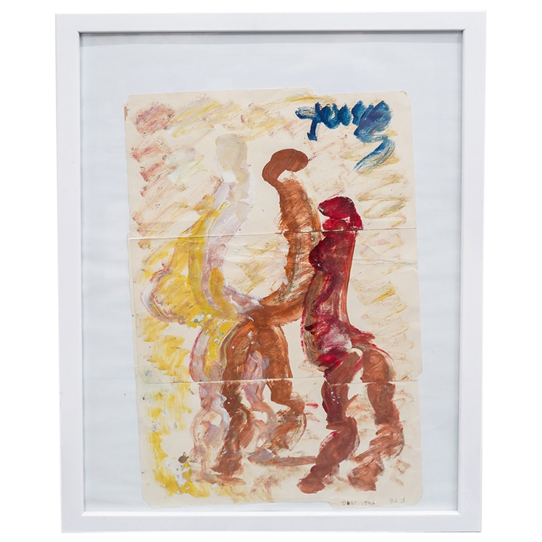 Purvis Young (American, 1943-2010) Mixed Media On Paper (1 of 6)