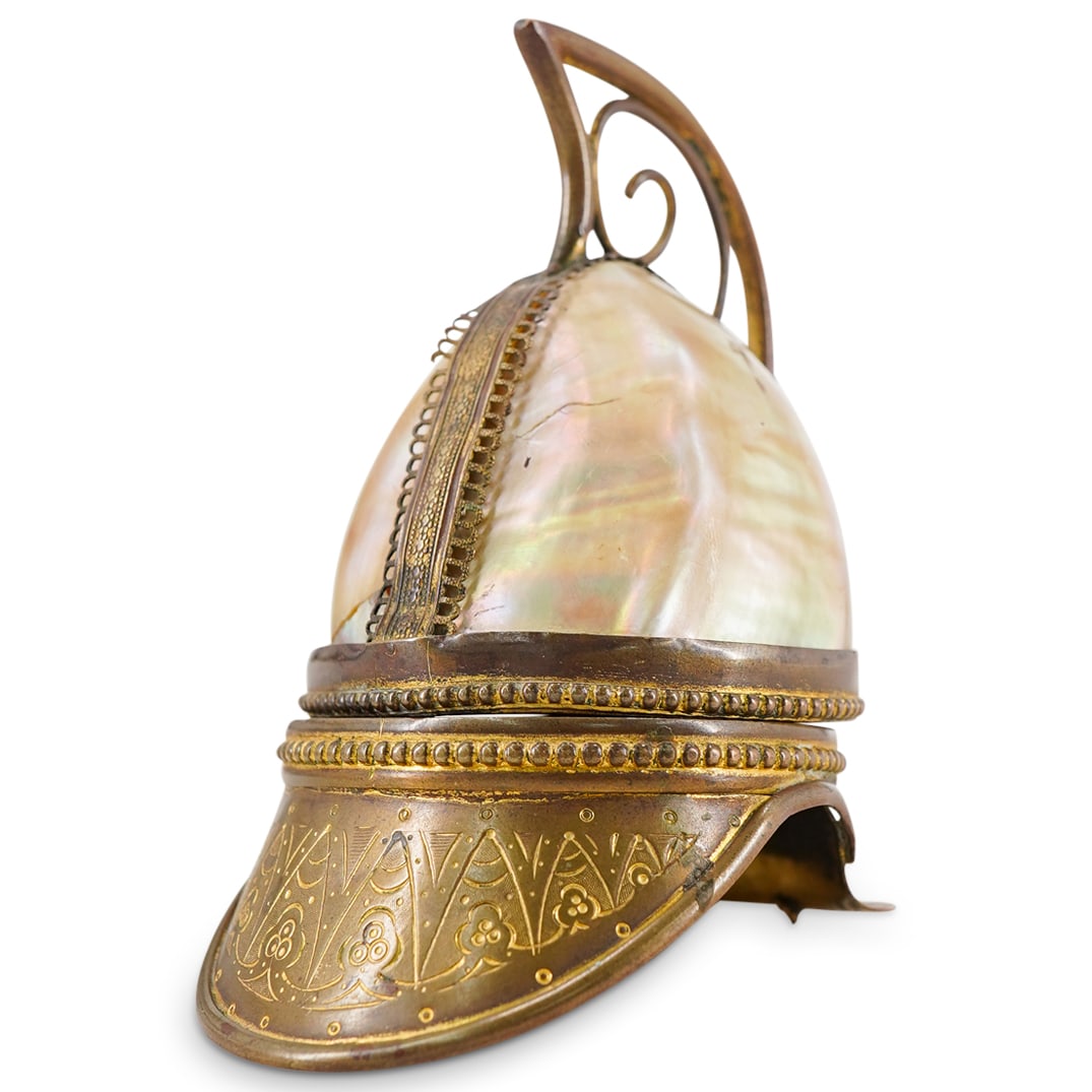 Antique Helmet Form Pocket Watch Holder (1 of 5)