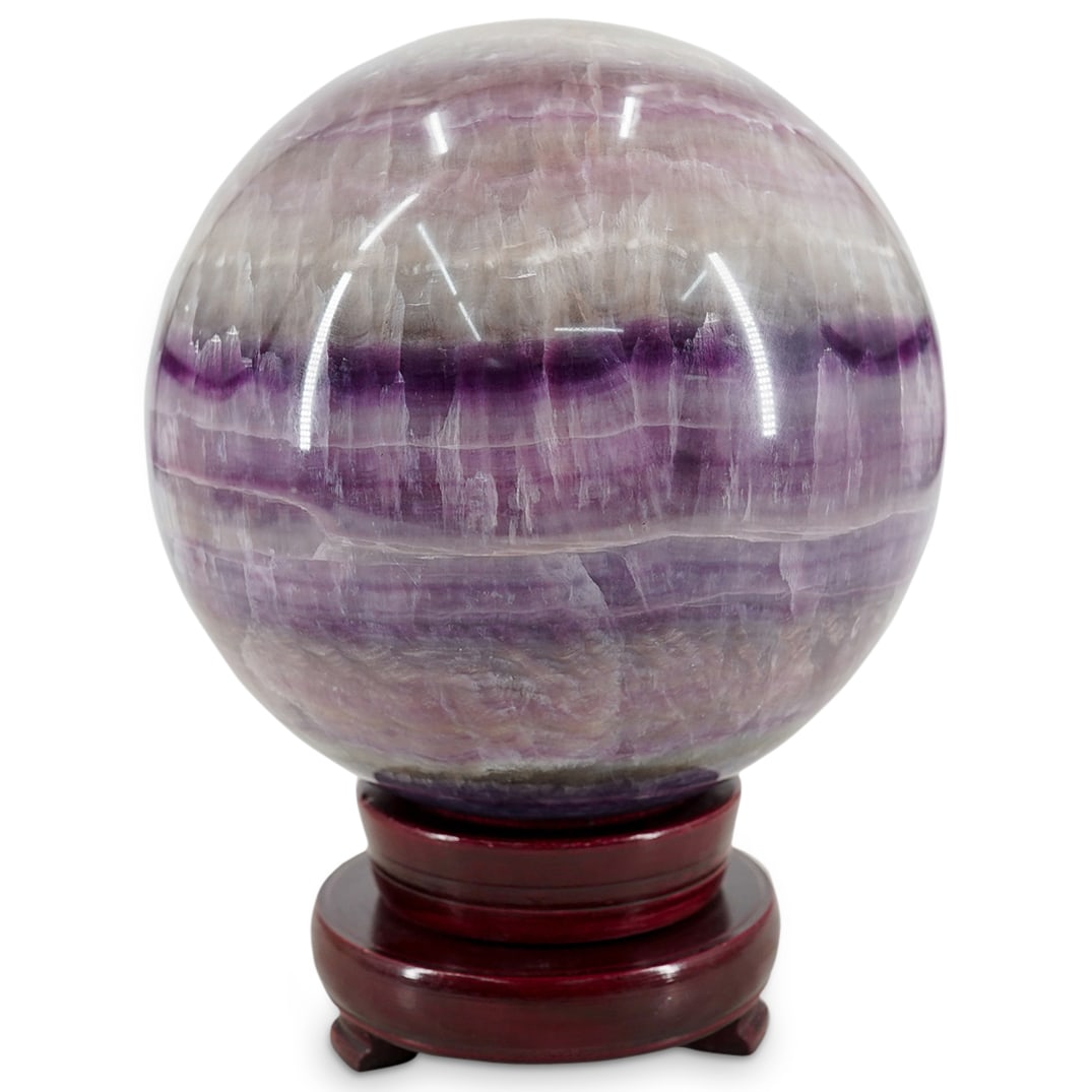 Large Genuine Amethyst Sphere Sculpture (1 of 9)