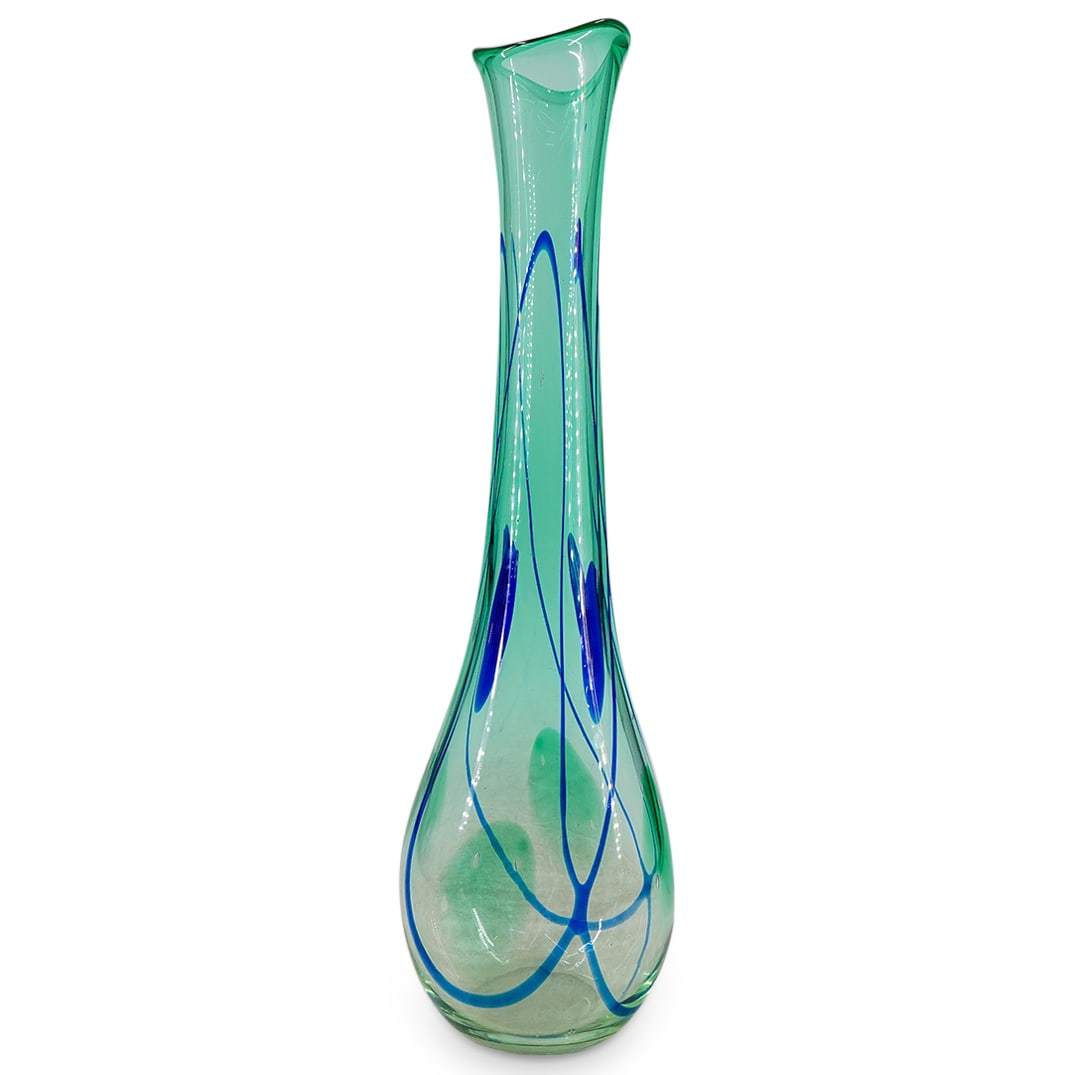 Signed Adam Jablonski (Polish, 1936) Art Glass Vase (1 of 7)