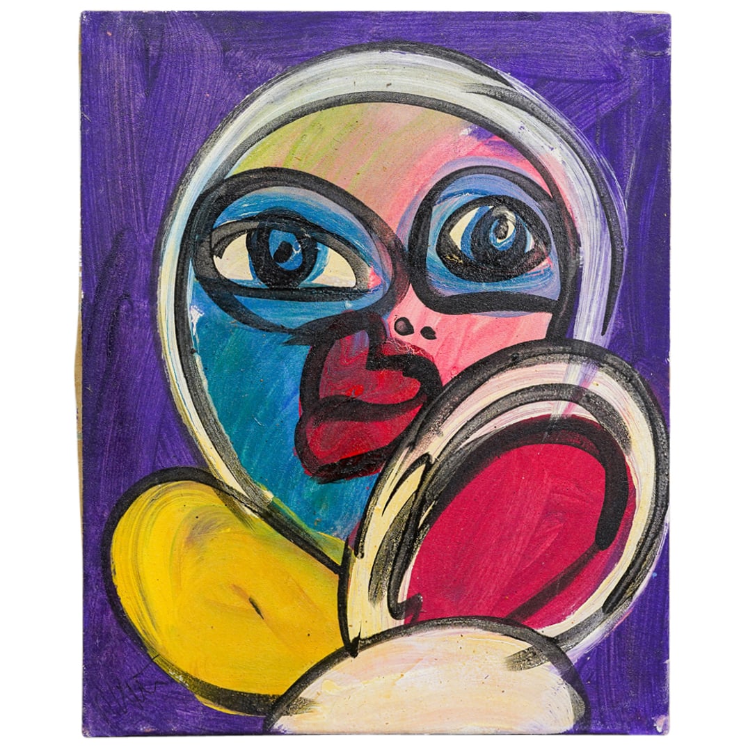 Peter Keil (German, 1942) Abstract Female Face Portrait (1 of 4)