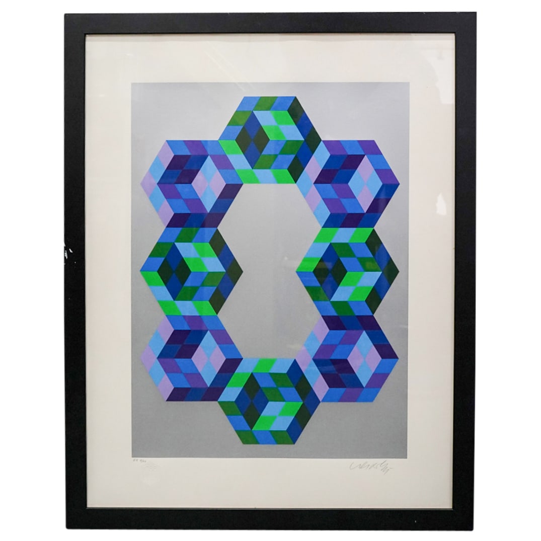 Victor Vasarely (French/Hungarian, 1906-1997) "Mérieux" Serigraph (1 of 4)