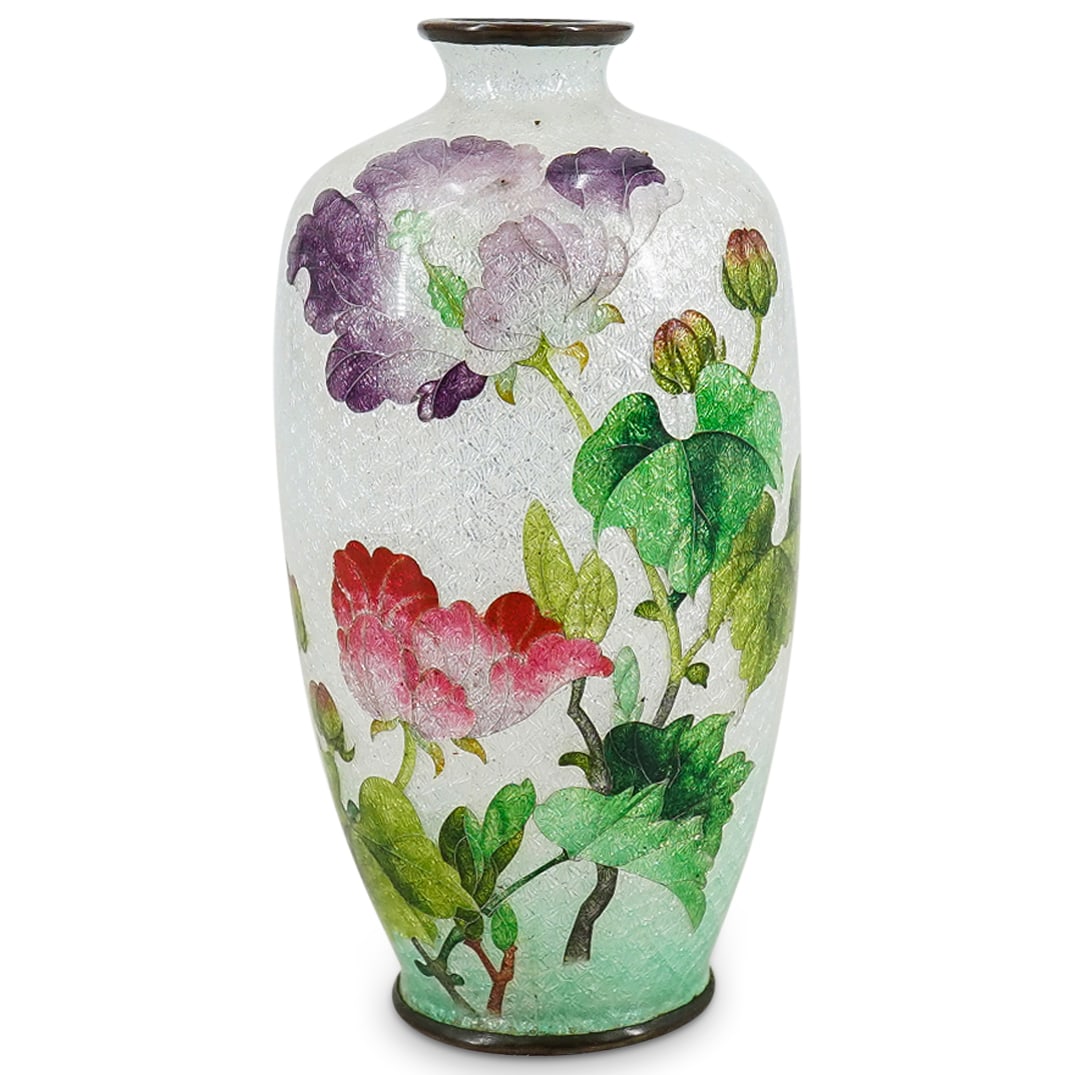 Japanese Ginbari Cloisonne Miniature Vase (1 of 7)