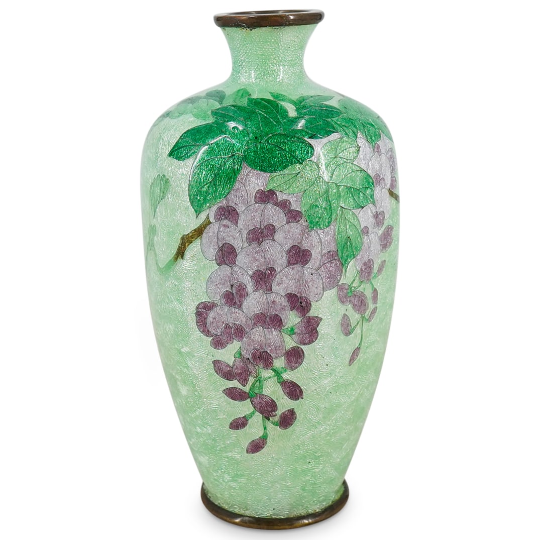 Matsu-Ya, Miniature Japanese Ginbari Cloisonne Vase (1 of 4)