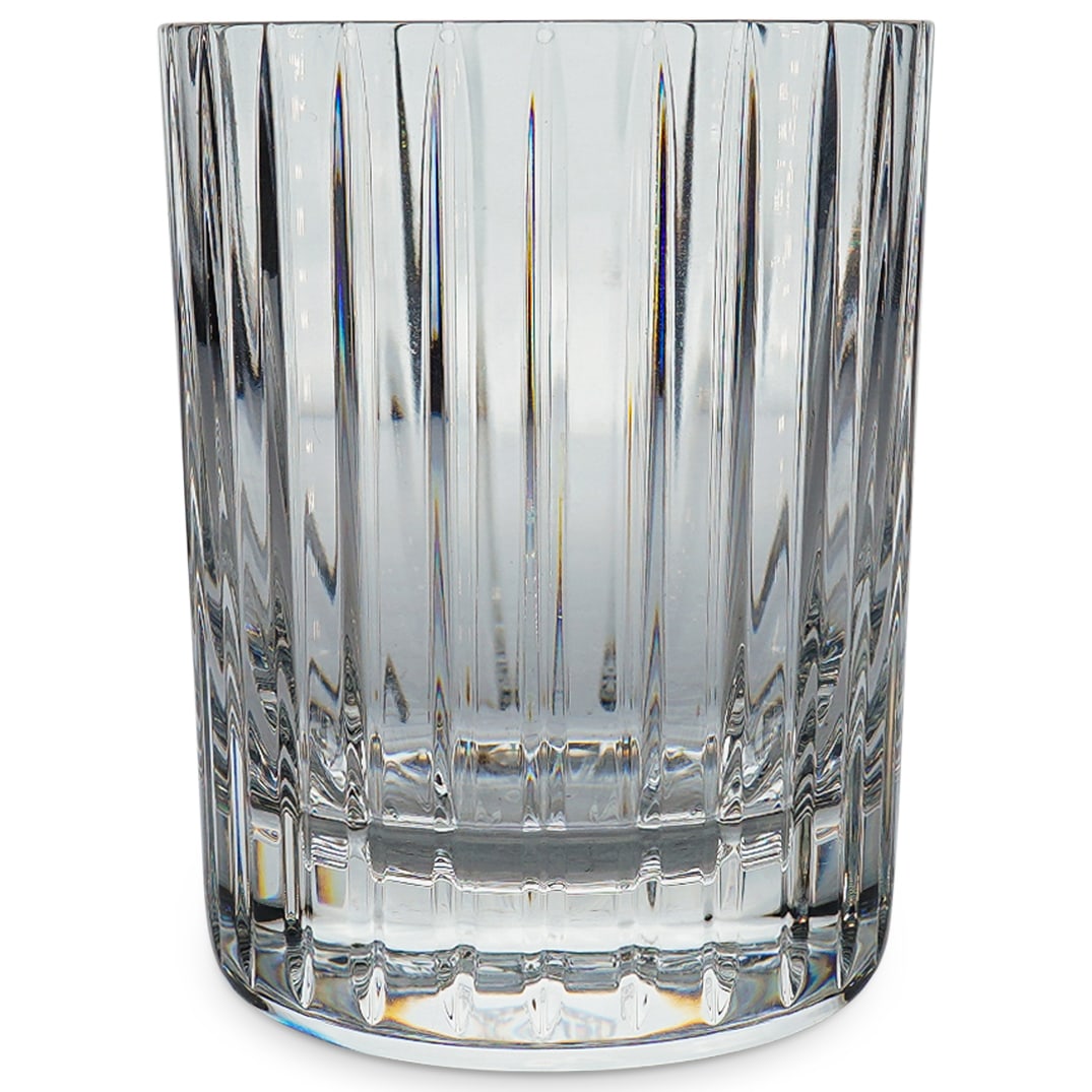 (10 Pc) Baccarat Crystal "Harmonie" Double Old Fashioned Tumblers: DESCRIPTION: Ten Baccarat crystal double old fashioned tumblers in the "Harmonie" pattern. Each marked on underside. CIRCA: Late 20th - early 21st century ORIGIN: French DIMENSIONS: H: 4.25" Diameter: