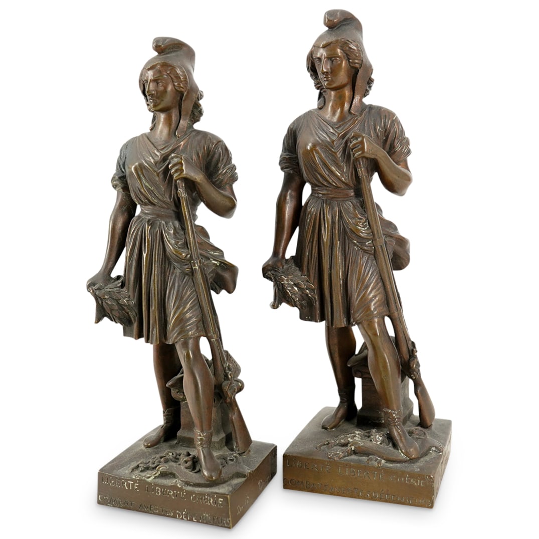 Antique Pierre Jean David d'Angers "La Liberte" Bronze Statue (1 of 11)