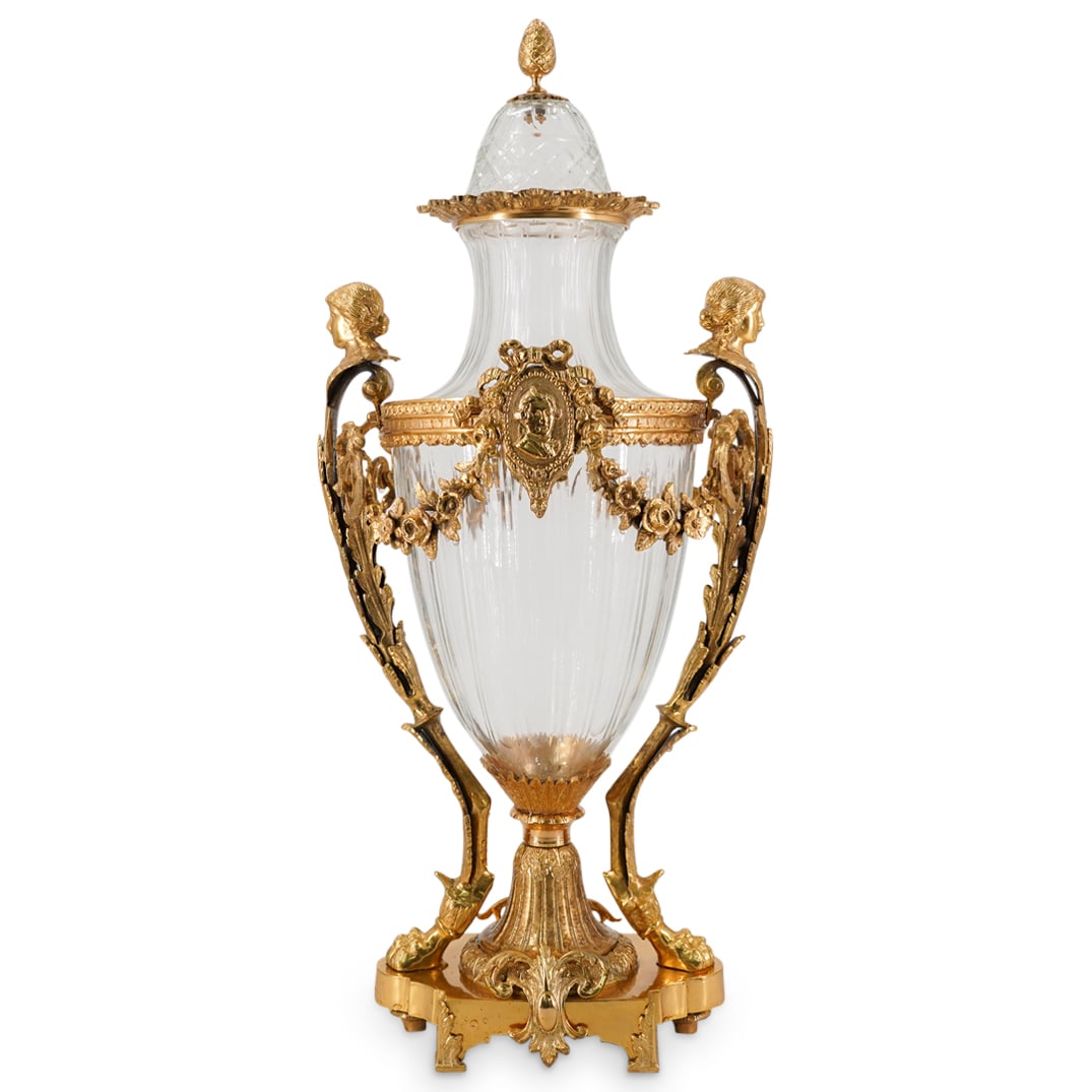 French Baccarat Gilt Bronze and Crystal Glass Urn (1 of 11)