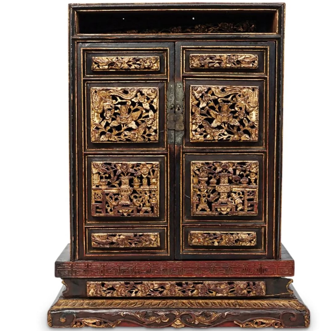 Antique Chinese Peranakan Straits Altar Cabinet (1 of 4)