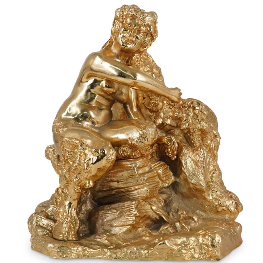 Signed J. Bezier Gilt Bronze Sculpture (1 of 4)
