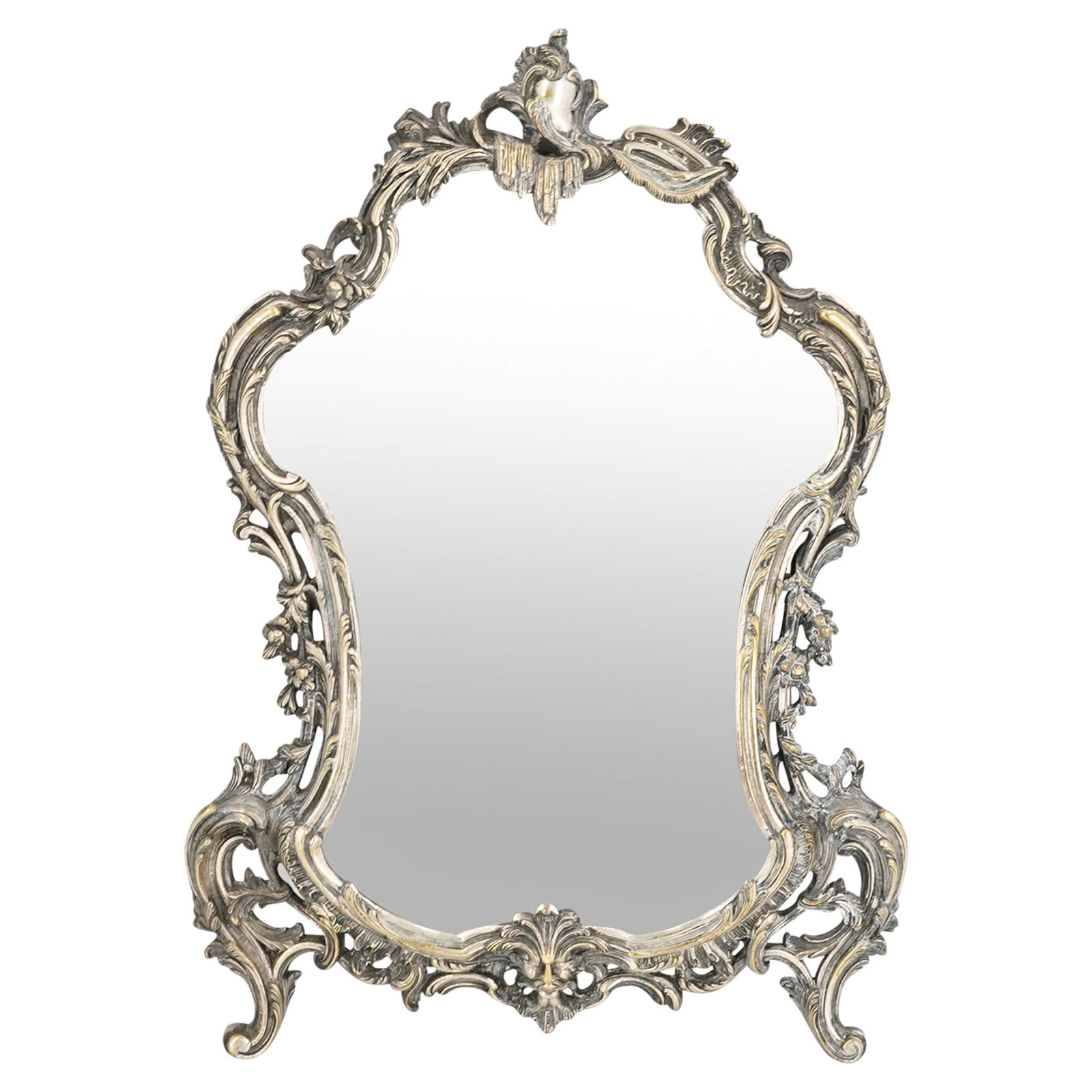 French Silvered Bronze Mirror (1 of 5)