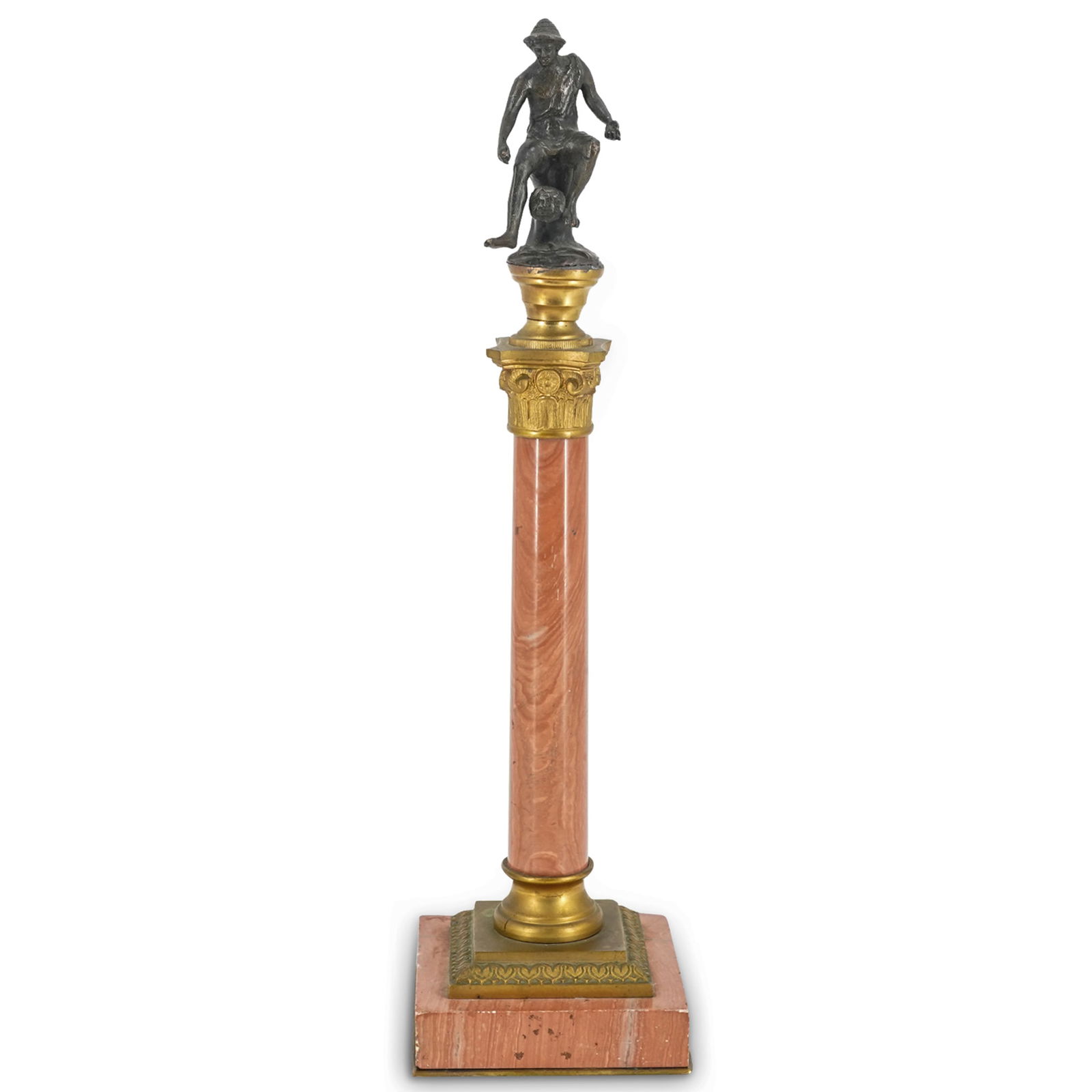 Italian Bronze Sculpture On A Marble Column (1 of 6)