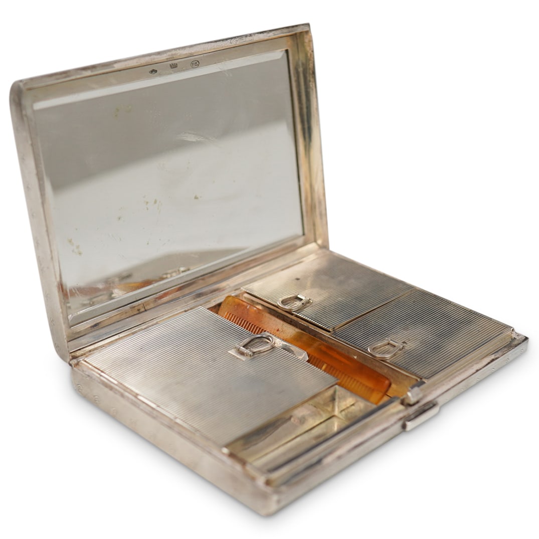 Vintage Sterling Silver Ladies Compact Case (1 of 7)