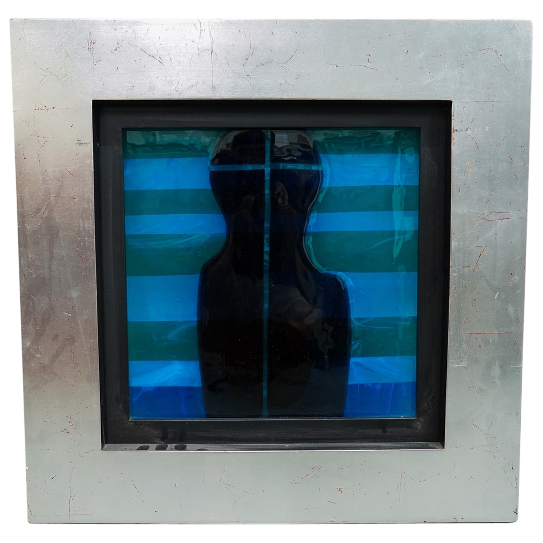 French Daum Art Glass Portrait Plaque (1 of 6)