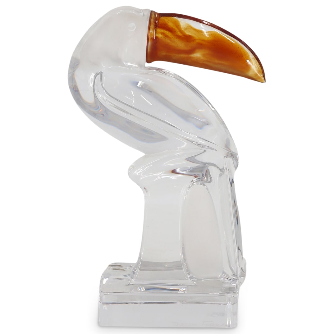 Daum Crystal "Toucan" Figural Sculpture (1 of 5)