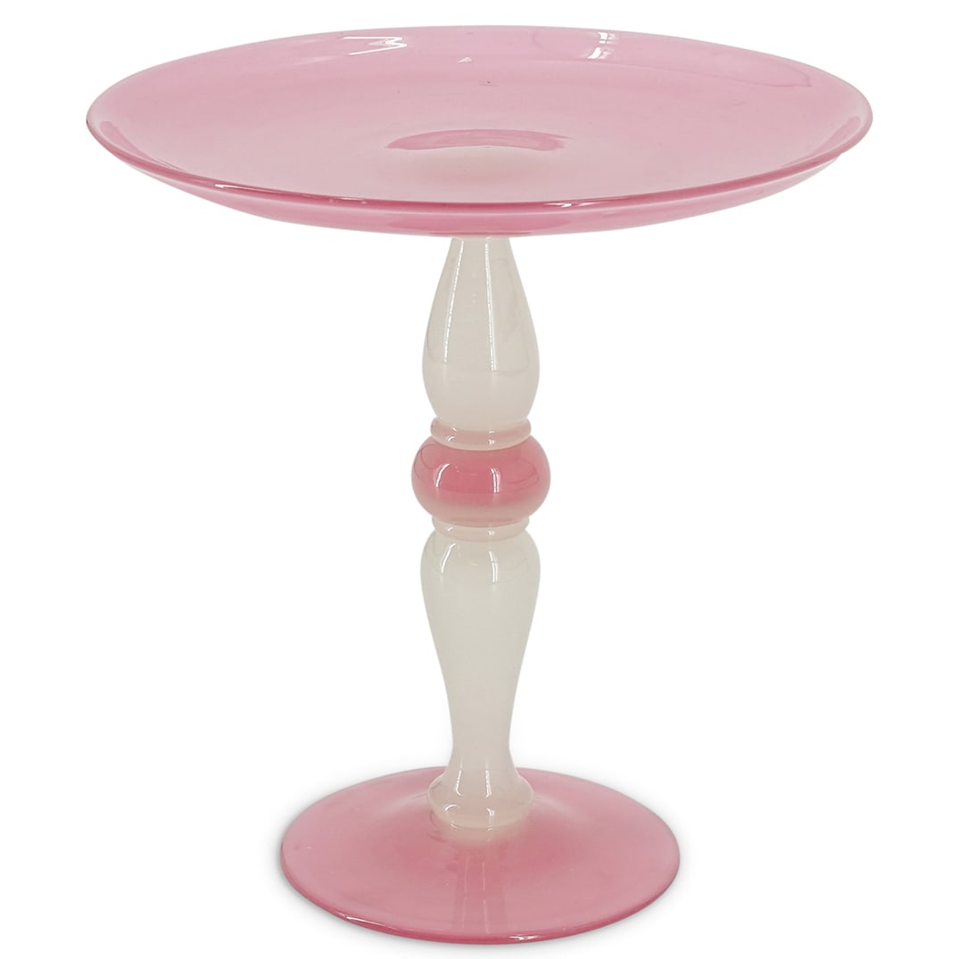 Steuben Rosaline And Alabaster Compote (1 of 6)